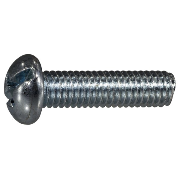 Midwest Fastener #10-32 x 3/4 in Combination Phillips/Slotted Round Machine Screw, Zinc Plated Steel, 100 PK 07678 - main